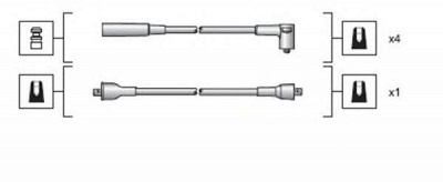 MAGNETI MARELLI 941318111023 -  Комплект проводов зажигания